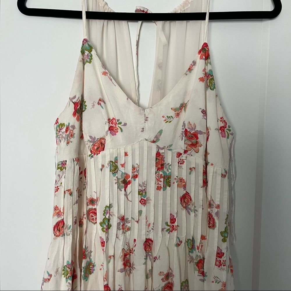 LC Lauren Conrad White Floral Maxi Dress